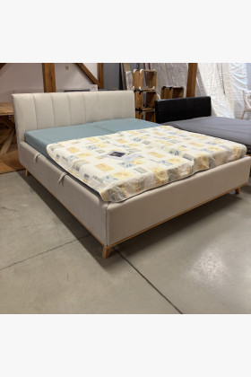 Polsterbett Toscana 180x200 cm Beige mit Stauraum Outlet
